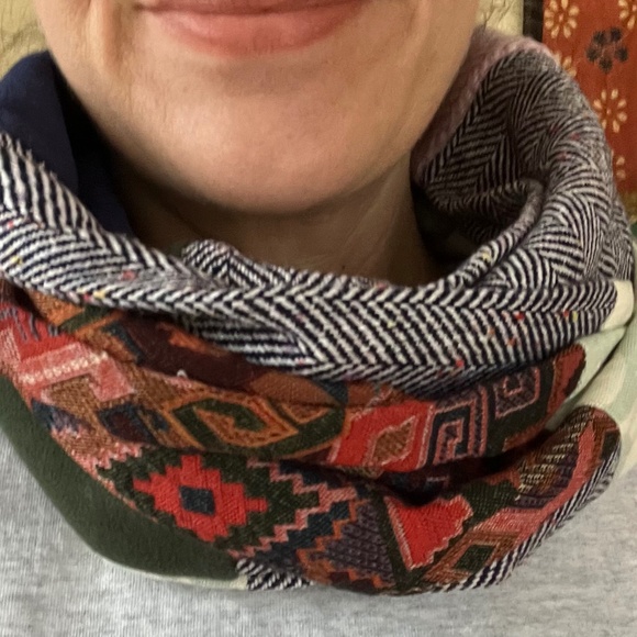 Rustic Chic, Durable One of a kind infinity scarf - Picture 3 of 7